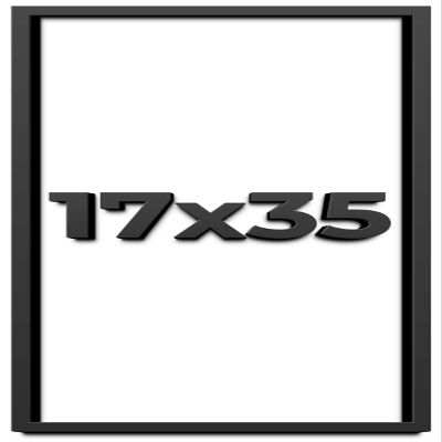 17x35 Shadow Box Frame Black | 1 Inch Deep Solid Wood Shadowbox Display Frame | UV Resistant Acrylic Plexiglass, Acid Free Backing, and Hanging Hardware | Dugan Picture Frame Style