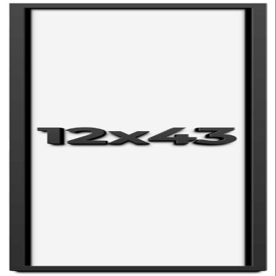 12x43 Shadow Box Frame Black | 1 Inch Deep Solid Wood Shadowbox Display Frame | UV Resistant Acrylic Plexiglass, Acid Free Backing, and Hanging Hardware | Dugan Picture Frame Style