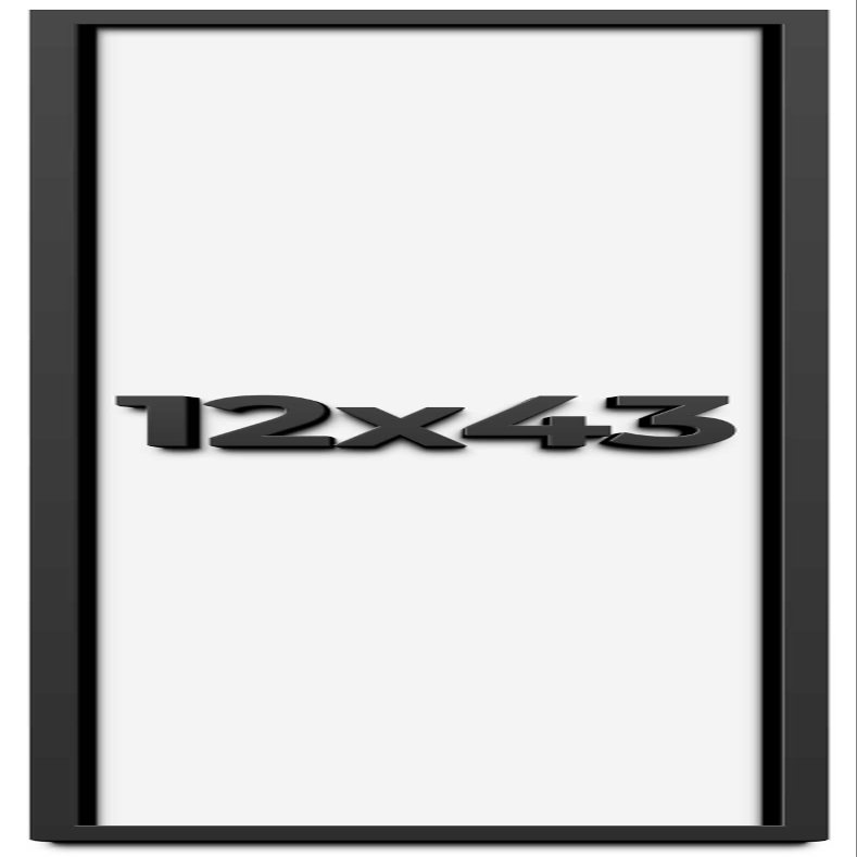 12x43 Shadow Box Frame Black | 1 Inch Deep Solid Wood Shadowbox Display Frame | UV Resistant Acrylic Plexiglass, Acid Free Backing, and Hanging Hardware | Dugan Picture Frame Style