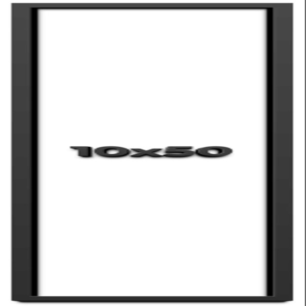 10x50 Shadow Box Frame Black | 1 Inch Deep Solid Wood Shadowbox Display | UV Resistant Acrylic Plexiglass, Acid Free Backing, and Hanging Hardware | Dugan Picture Style