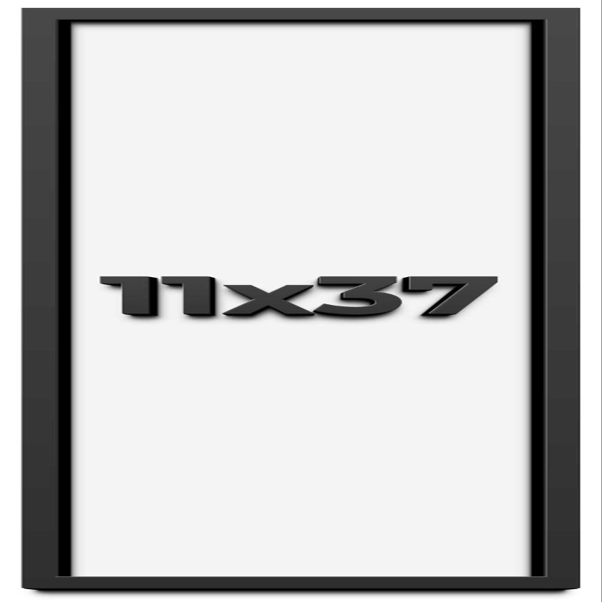 11x37 Shadow Box Frame Black | 1 Inch Deep Solid Wood Shadowbox Display Frame | UV Resistant Acrylic Plexiglass, Acid Free Backing, and Hanging Hardware | Dugan Picture Frame Style