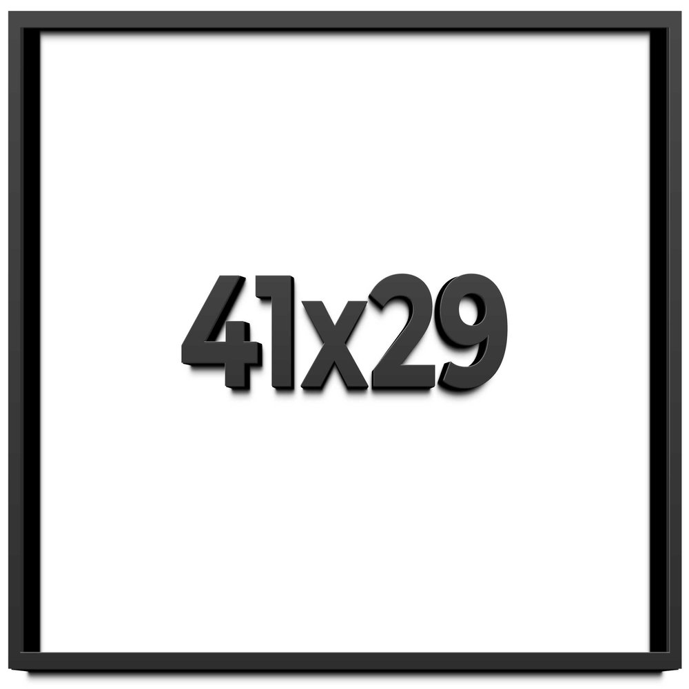 41x29 Shadow Box Frame Black | 1 Inch Deep Solid Wood Shadowbox Display | UV Resistant Acrylic Plexiglass, Acid Free Backing, Hanging Hardware | Dugan Picture Frame Style