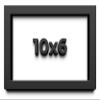 10x6 Shadow Box Frame Black | 1 Inch Deep Solid Wood Shadowbox Display Frame | UV Resistant Acrylic Plexiglass, Acid Free Backing, and Hanging Hardware | Dugan Picture Frame Style view 1