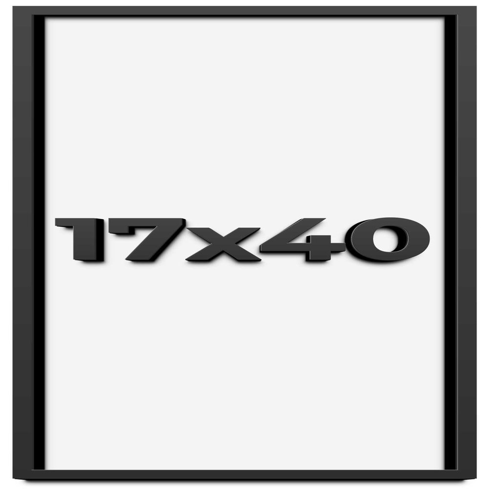 17x40 Shadow Box Frame Black | 1 Inch Deep Solid Wood Shadowbox Display Frame | UV Resistant Acrylic Plexiglass, Acid Free Backing, and Hanging Hardware | Dugan Picture Frame Style
