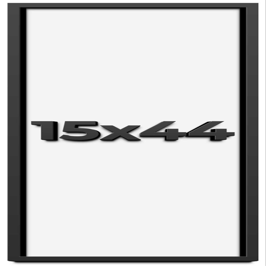 15x44 Shadow Box Frame Black | 1 Inch Deep Solid Wood Shadowbox Display Frame | UV Resistant Acrylic Plexiglass, Acid Free Backing, and Hanging Hardware | Dugan Picture Frame Style