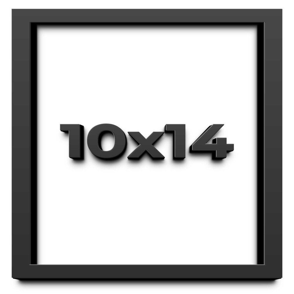 10x14 Shadow Box Frame Black | 1 Inch Deep Solid Wood Shadowbox Display Frame | UV Resistant Acrylic Plexiglass, Acid Free Backing, and Hanging Hardware | Dugan Picture Frame Style