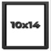 10x14 Shadow Box Frame Black | 1 Inch Deep Solid Wood Shadowbox Display Frame | UV Resistant Acrylic Plexiglass, Acid Free Backing, and Hanging Hardware | Dugan Picture Frame Style view 1