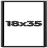 18x35 Shadow Box Frame Black | 1 Inch Deep Solid Wood Shadowbox Display Frame | UV Resistant Acrylic Plexiglass, Acid Free Backing, and Hanging Hardware | Dugan Picture Frame Style view 1