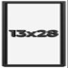 13x28 Shadow Box Frame Black | 1 Inch Deep Solid Wood Shadowbox Display | UV Resistant Acrylic Plexiglass, Acid Free Backing, Hanging Hardware | Dugan Picture Frame Style view 1