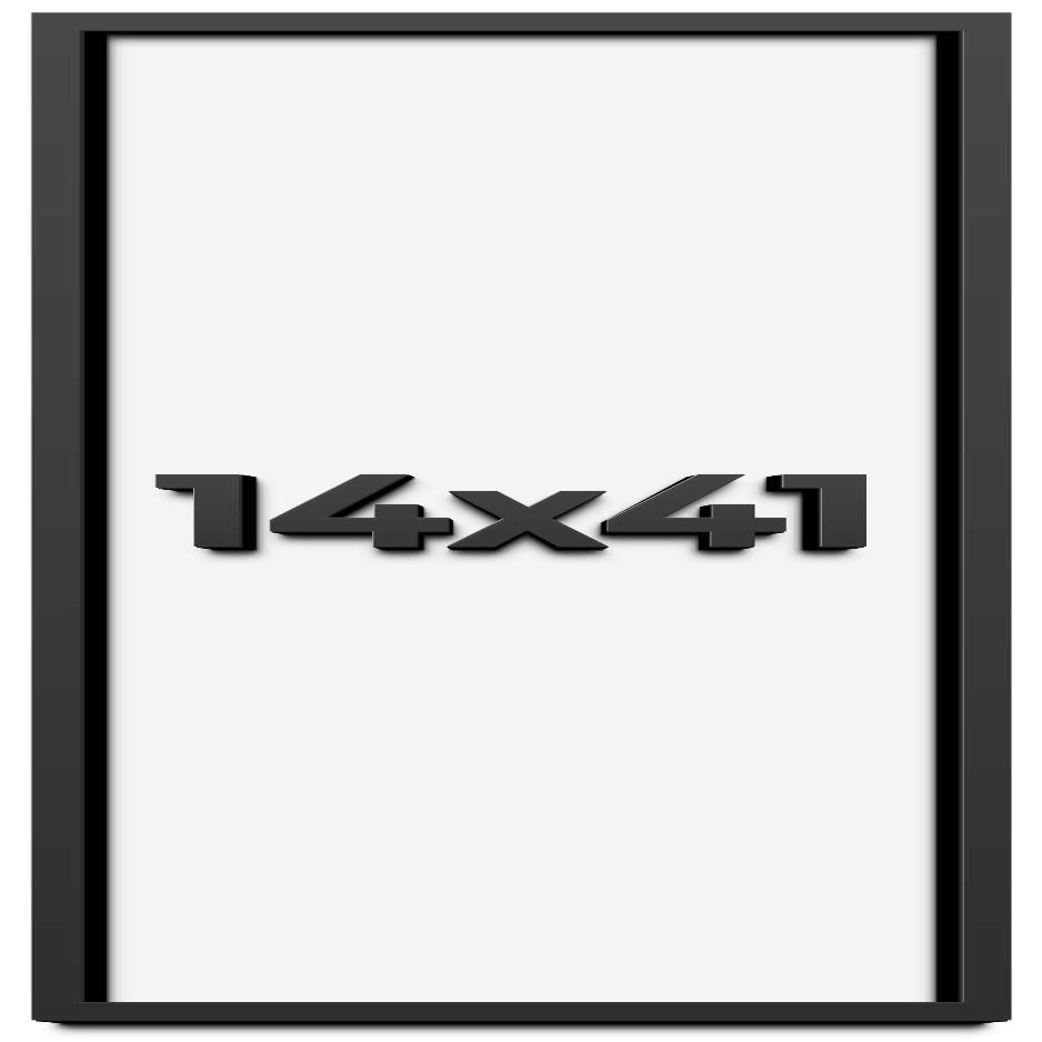 14x41 Shadow Box Frame Black | 1 Inch Deep Solid Wood Shadowbox Display Frame | UV Resistant Acrylic Plexiglass, Acid Free Backing, and Hanging Hardware | Dugan Picture Frame Style