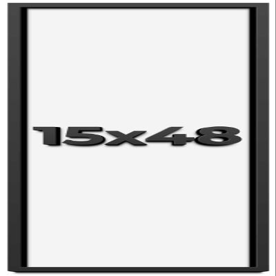 15x48 Shadow Box Frame Black | 1 Inch Deep Solid Wood Shadowbox Display Frame | UV Resistant Acrylic Plexiglass, Acid Free Backing, and Hanging Hardware | Dugan Picture Frame Style