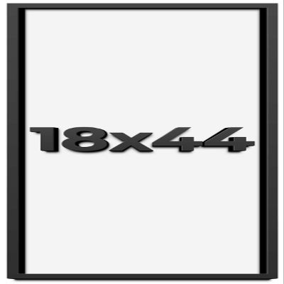 18x44 Shadow Box Frame Black | 1 Inch Deep Solid Wood Shadowbox Display Frame | UV Resistant Acrylic Plexiglass, Acid Free Backing, and Hanging Hardware | Dugan Picture Frame Style