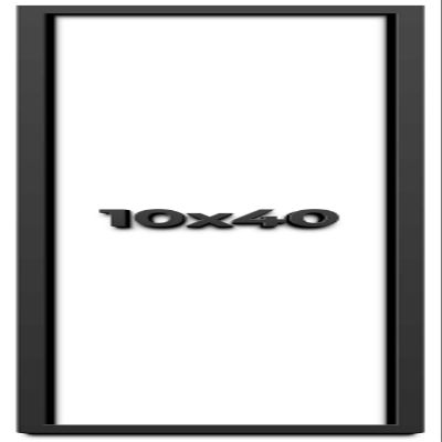 10x40 Shadow Box Frame Black | 1 Inch Deep Solid Wood Shadowbox Display Frame | UV Resistant Acrylic Plexiglass, Acid Free Backing, and Hanging Hardware | Dugan Picture Frame Style