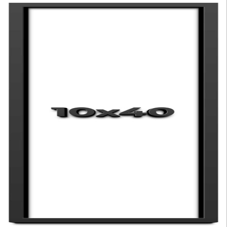 10x40 Shadow Box Frame Black | 1 Inch Deep Solid Wood Shadowbox Display Frame | UV Resistant Acrylic Plexiglass, Acid Free Backing, and Hanging Hardware | Dugan Picture Frame Style