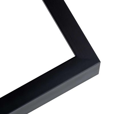 12x47 Shadow Box Frame Black | 1 Inch Deep Solid Wood Shadowbox Display Frame | UV Resistant Acrylic Plexiglass, Acid Free Backing, and Hanging Hardware | Dugan Picture Frame Style