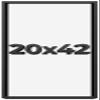 20x42 Shadow Box Frame Black | 1 Inch Deep Solid Wood Shadowbox Display Frame | UV Resistant Acrylic Plexiglass, Acid Free Backing, and Hanging Hardware | Dugan Picture Frame Style view 1