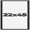 22x45 Shadow Box Frame Black | 1 Inch Deep Solid Wood Shadowbox Display Frame | UV Resistant Acrylic Plexiglass, Acid Free Backing, and Hanging Hardware | Dugan Picture Frame Style view 1