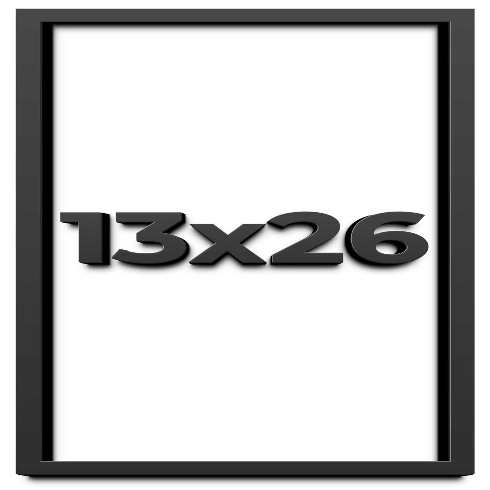 13x26 Shadow Box Frame Black | 1 Inch Deep Solid Wood Shadowbox Display Frame | UV Resistant Acrylic Plexiglass, Acid Free Backing, and Hanging Hardware | Dugan Picture Frame Style