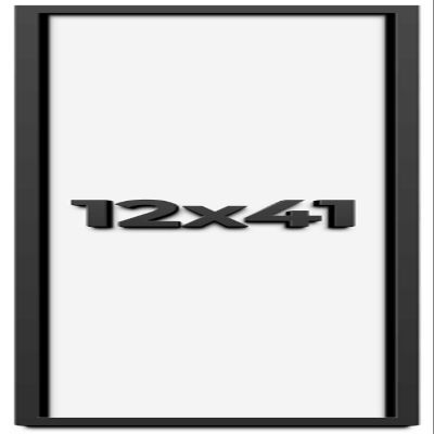 12x41 Shadow Box Frame Black | 1 Inch Deep Solid Wood Shadowbox Display Frame | UV Resistant Acrylic Plexiglass, Acid Free Backing, and Hanging Hardware | Dugan Picture Frame Style