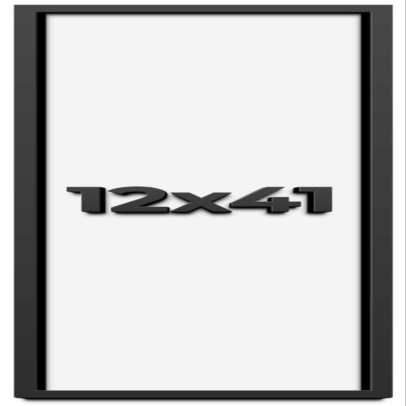 12x41 Shadow Box Frame Black | 1 Inch Deep Solid Wood Shadowbox Display Frame | UV Resistant Acrylic Plexiglass, Acid Free Backing, and Hanging Hardware | Dugan Picture Frame Style