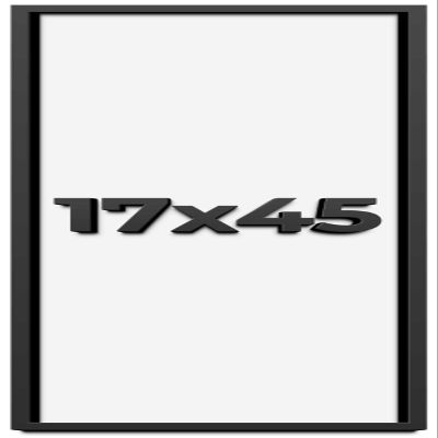 17x45 Shadow Box Frame Black | 1 Inch Deep Solid Wood Shadowbox Display Frame | UV Resistant Acrylic Plexiglass, Acid Free Backing, and Hanging Hardware | Dugan Picture Frame Style