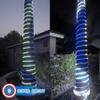 Russell Decor 200ft White Blue LED Rope Lights with 4-Level Dimmable Controller Outdoor Decorative Lighting for Christmas Winter Snow Wedding Party Theme view 3