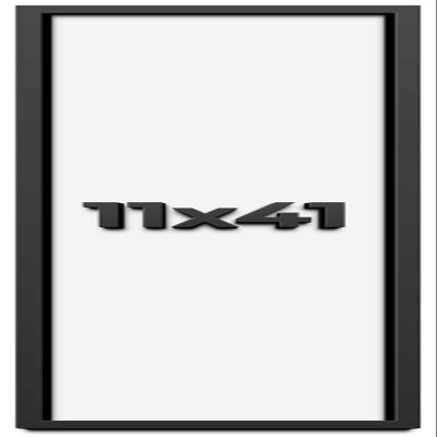 11x41 Shadow Box Frame Black | 1 Inch Deep Solid Wood Shadowbox Display Frame | UV Resistant Acrylic Plexiglass, Acid Free Backing, and Hanging Hardware | Dugan Picture Frame Style