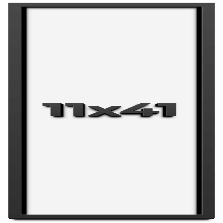 11x41 Shadow Box Frame Black | 1 Inch Deep Solid Wood Shadowbox Display Frame | UV Resistant Acrylic Plexiglass, Acid Free Backing, and Hanging Hardware | Dugan Picture Frame Style