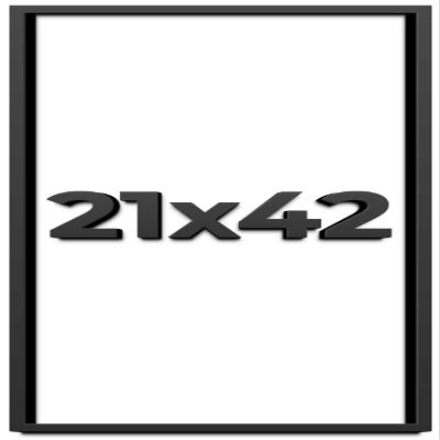 21x42 Shadow Box Frame Black | 1 Inch Deep Solid Wood Shadowbox Display Frame | UV Resistant Acrylic Plexiglass, Acid Free Backing, and Hanging Hardware | Dugan Picture Frame Style