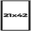 21x42 Shadow Box Frame Black | 1 Inch Deep Solid Wood Shadowbox Display Frame | UV Resistant Acrylic Plexiglass, Acid Free Backing, and Hanging Hardware | Dugan Picture Frame Style view 1