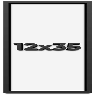 12x35 Shadow Box Frame Black | 1 Inch Deep Solid Wood Shadowbox Display Frame | UV Resistant Acrylic Plexiglass, Acid Free Backing, and Hanging Hardware | Dugan Picture Frame Style