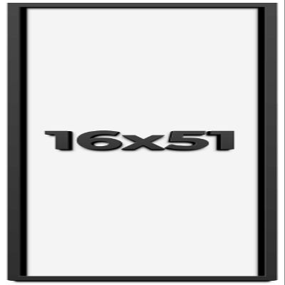 16x51 Shadow Box Frame Black | 1 Inch Deep Solid Wood Shadowbox Display Frame | UV Resistant Acrylic Plexiglass, Acid Free Backing, and Hanging Hardware | Dugan Picture Frame Style
