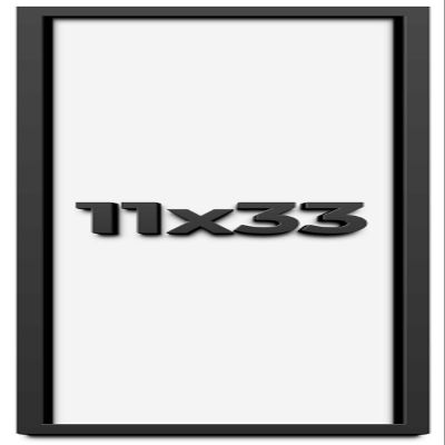 11x33 Shadow Box Frame Black | 1 Inch Deep Solid Wood Shadowbox Display Frame | UV Resistant Acrylic Plexiglass, Acid Free Backing, and Hanging Hardware | Dugan Picture Frame Style
