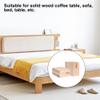 RDEXP 1.2cm Width Groove Wood Bed Desk Risers Lifter Table Furniture Soft Feet Lifts Storage 10x5x8.5cm Set of 2 view 3