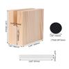 RDEXP 1.2cm Width Groove Wood Bed Desk Risers Lifter Table Furniture Soft Feet Lifts Storage 10x5x8.5cm Set of 2 view 4