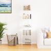 Azheruol Bookshelf Storage Shelf Bookcase Freestanding Storage Stand for Living Room, Bedroom, Kitchen, Rust Resistance, Easy Assembly Free Combination Multi-Functional Organizer (5 Tiers,White) view 4