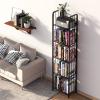 Azheruol Bookshelf Storage Shelf Bookcase Freestanding Storage Stand for Living Room, Bedroom, Kitchen Rust Resistance Easy Assembly Free Combination Multi-Functional Organizer (5 Tiers, Black) view 4