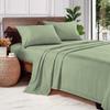 1000 Thread Count 100% Long Staple Egyptian Cotton Soft Combed, 4 Piece Sheets Set, Smooth & Soft Sateen Weave, Luxury Hotel Collection Bedding, Deep Pocket Fitted (Queen, Moss Solid) view 1