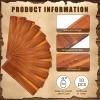 10 Pack Solid Wood Serving Trays 16.7 x 6.4 Inch Acacia Wooden Server Platter Rectangular Charcuterie Boards with Grooved Handle for Home Room Coffee Cheese Appetizer Table Farmhouse Serving Decor view 2