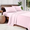 1000 Thread Count 100% Long Staple Egyptian Cotton Soft Combed, 4 Piece Sheets Set, Smooth & Soft Sateen Weave, Luxury Hotel Collection Bedding, Deep Pocket Fitted (Full, Pink Solid) view 1