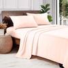 1000 Thread Count 100% Long Staple Egyptian Cotton Soft Combed, 4 Piece Sheets Set, Smooth & Soft Sateen Weave, Luxury Hotel Collection Bedding, Deep Pocket Fitted (Twin XL, Blush Solid) view 1
