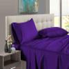 1000 Thread Count 100% Long Staple Egyptian Cotton Soft Combed, 4 Piece Sheets Set, Smooth & Soft Sateen Weave, Luxury Hotel Collection Bedding, Deep Pocket Fitted (Twin XL, Purple Stripe) view 1