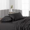 1000 Thread Count 100% Egyptian Cotton Pillow Cases, King Pillowcase Set of 2 Long-Staple Pillow Cover for Sleeping Soft & Silky Sateen Weave Hotel Pillowcases (Dark Grey Stripe) view 3
