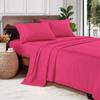 1000 Thread Count 100% Long Staple Egyptian Cotton Soft Combed, 4 Piece Sheets Set, Smooth & Soft Sateen Weave, Luxury Hotel Collection Bedding, Deep Pocket Fitted (Full XL, Hot Pink Solid) view 1