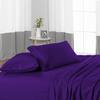 1000 Thread Count 100% Long Staple Egyptian Cotton Soft Combed, 4 Piece Sheets Set, Smooth & Soft Sateen Weave, Luxury Hotel Collection Bedding, Deep Pocket Fitted (Full, Purple Stripe) view 3