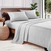 1000 Thread Count 100% Long Staple Egyptian Cotton Soft Combed, 4 Piece Sheets Set, Smooth & Soft Sateen Weave, Luxury Hotel Collection Bedding, Deep Pocket Fitted (Full XL, Light Grey Solid) view 1
