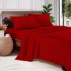 1000 Thread Count 100% Long Staple Egyptian Cotton Soft Combed, 4 Piece Sheets Set, Smooth & Soft Sateen Weave, Luxury Hotel Collection Bedding, Deep Pocket Fitted (Full, Blood Red Solid) view 1
