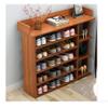 ZEELYDE Shoe Rack,Six-Tier Shoe Cabinet Solid Wood Storage Narrow Shelf with Drawer Standing Hallway Entryway Shoes Cabinet Multi-Function Locker Boots Storage Organizer view 1