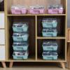 ZEELYDE Shoe Rack,Shoebox Shoe Cabinet Dustproof Transparent Breathable Storage Space-Saving Dormitory Household 37.5X20X12.5CM Happy view 4
