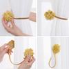 1 Pair Magnetic Curtain Tie Backs, Decorative Crystal Curtain Holdbacks for Bed Canopy Curtains,Bedroom, Living Room, Office (Gold, 1 Pair-Magentic Buckle) view 3